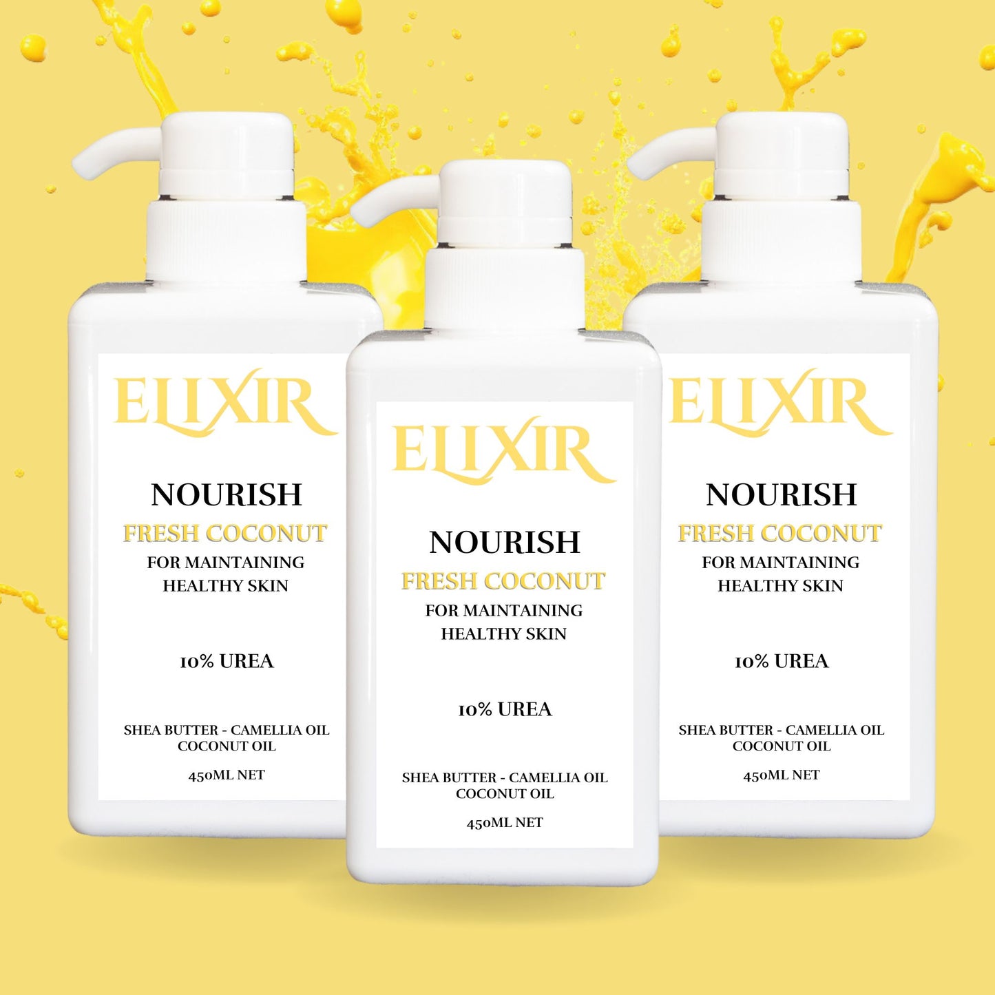Elixir Nourish Pump 3 Pack - 10% Urea
